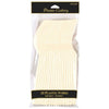 Vanilla Creme Plastic Forks 20 Count