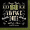 Vintage Dude 60Th Birthday Napkins