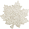 Vinyl Leaf Placemat - Gold