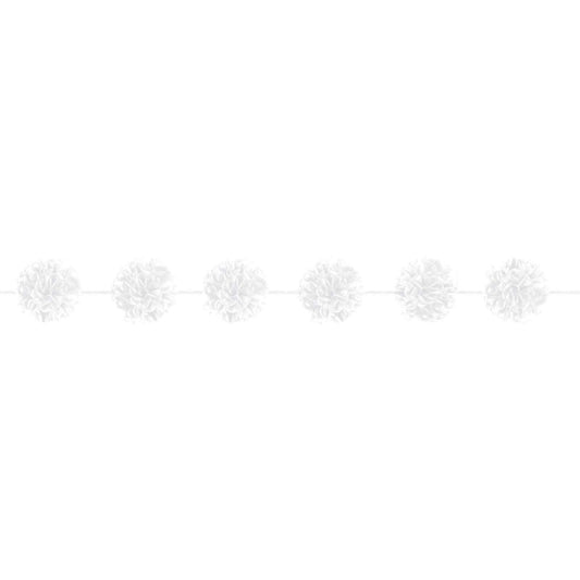 White Fluffy Garland