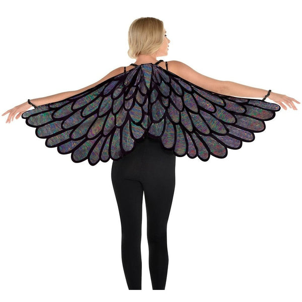 Wings Blck Met Fabric