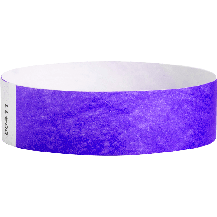 Wrist Ticket - 100 Count Purple 3/4"