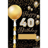 Yard Sign - Fill-In-The-Blank Sparkling Birthday 40