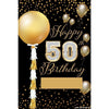 Yard Sign - Fill-In-The-Blank Sparkling Birthday 50