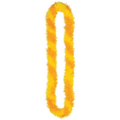 Yellow Poly Fringe Leis