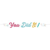 " You Did It!" Script Letter Banner